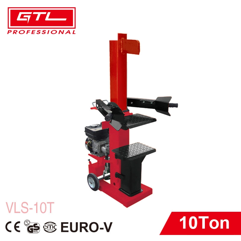 10ton 9.0HP Vertical Industrial Wood Cutting Machine Gasoline Wood Log Splitter / Splitters (VLS-10T)